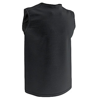 CAMISETA TÉCNICA SIN MANGAS NEGRO