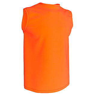 CAMISETA TÉCNICA SIN MANGAS NARANJA