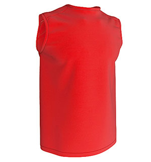 CAMISETA TÉCNICA SIN MANGAS ROJO