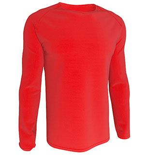 CAMISETA TÉCNICA MANGA LARGA ADULTO ROJO