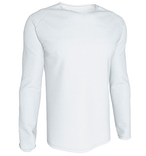 CAMISETA TÉCNICA MANGA LARGA ADULTO BLANCO