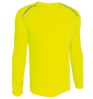 MANGA LARGA REFLECTANTE AMARILLO FLUOR