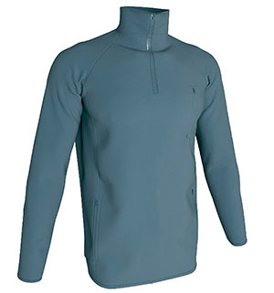 SOFT SHELL MEDIA CREMALLERA antracita-gris