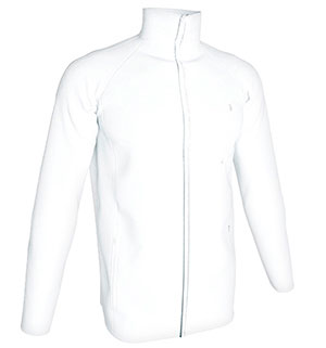 SOFT SHELL CREMALLERA ENTERA ADULTO BLANCO