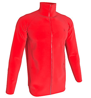 SOFT SHELL CREMALLERA ENTERA ADULTO ROJO