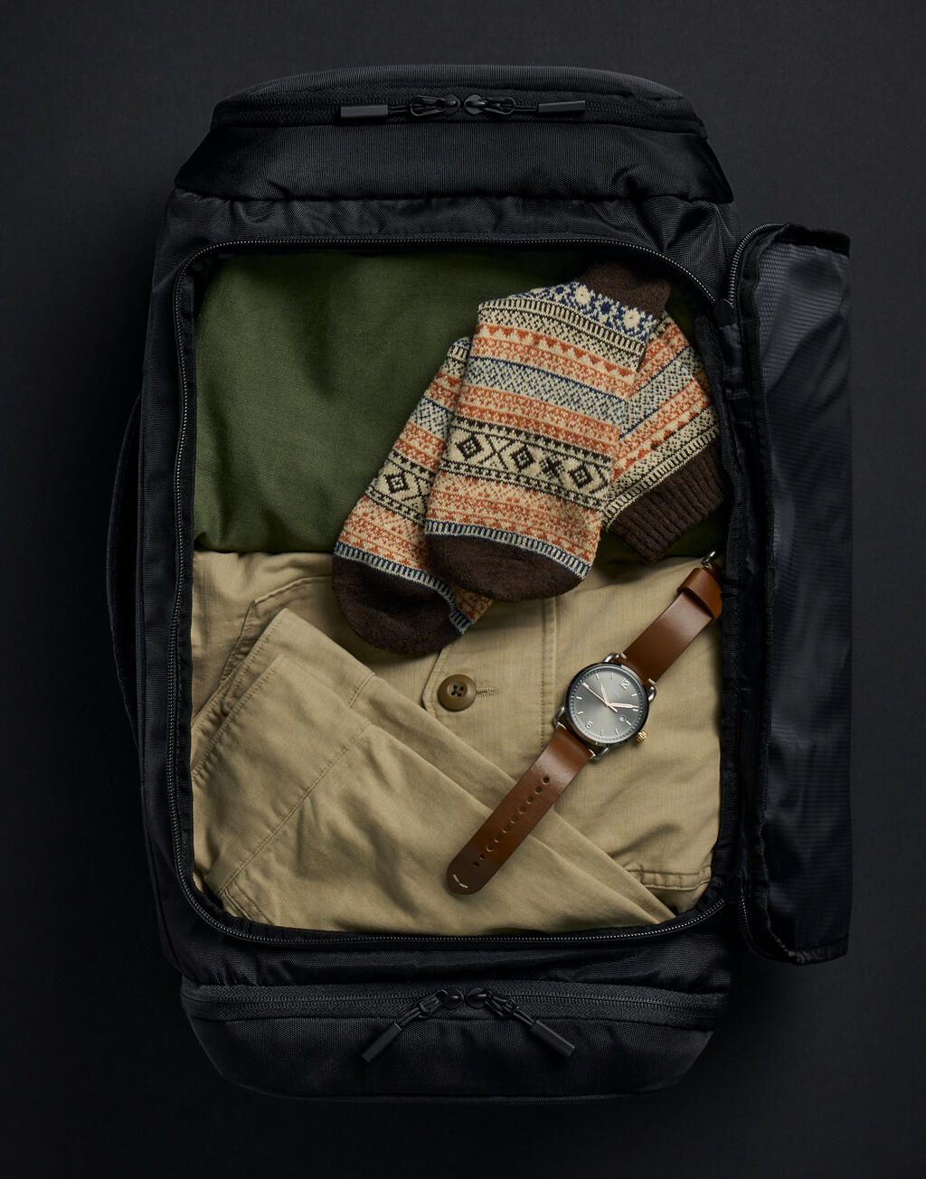  Quadra Mochila - Bandolera Pitch Black 72 Horasotro