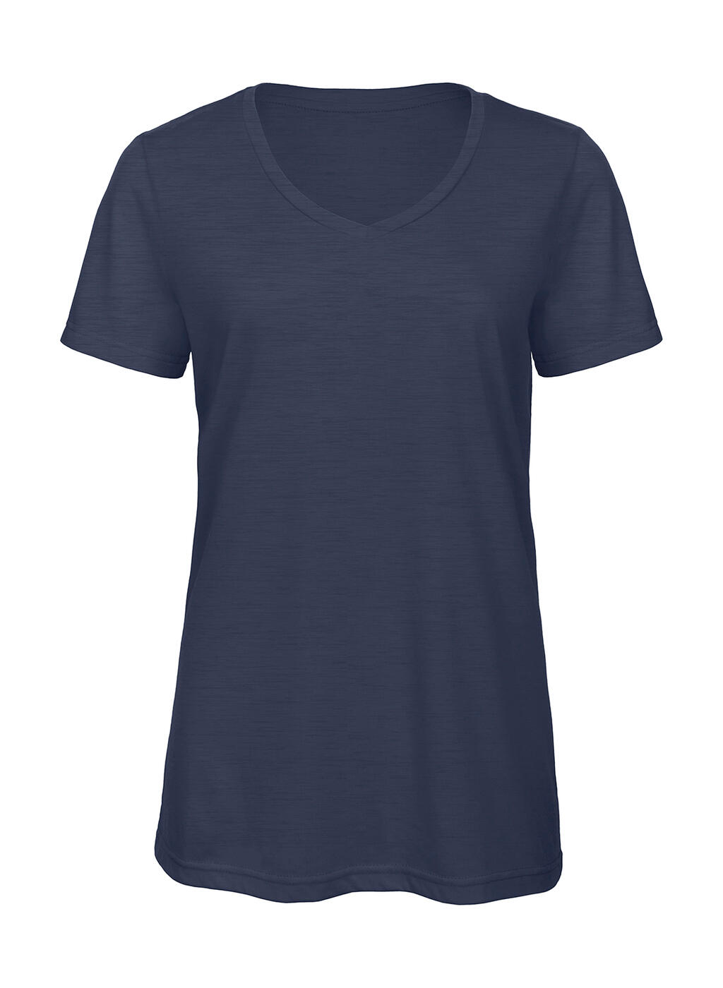 Camiseta V Triblend/women Heather Navy