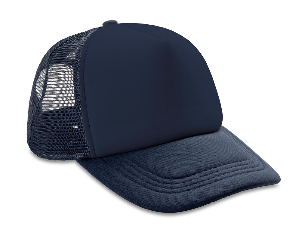 Gorra acolchada con ½ malla Navy/Navy