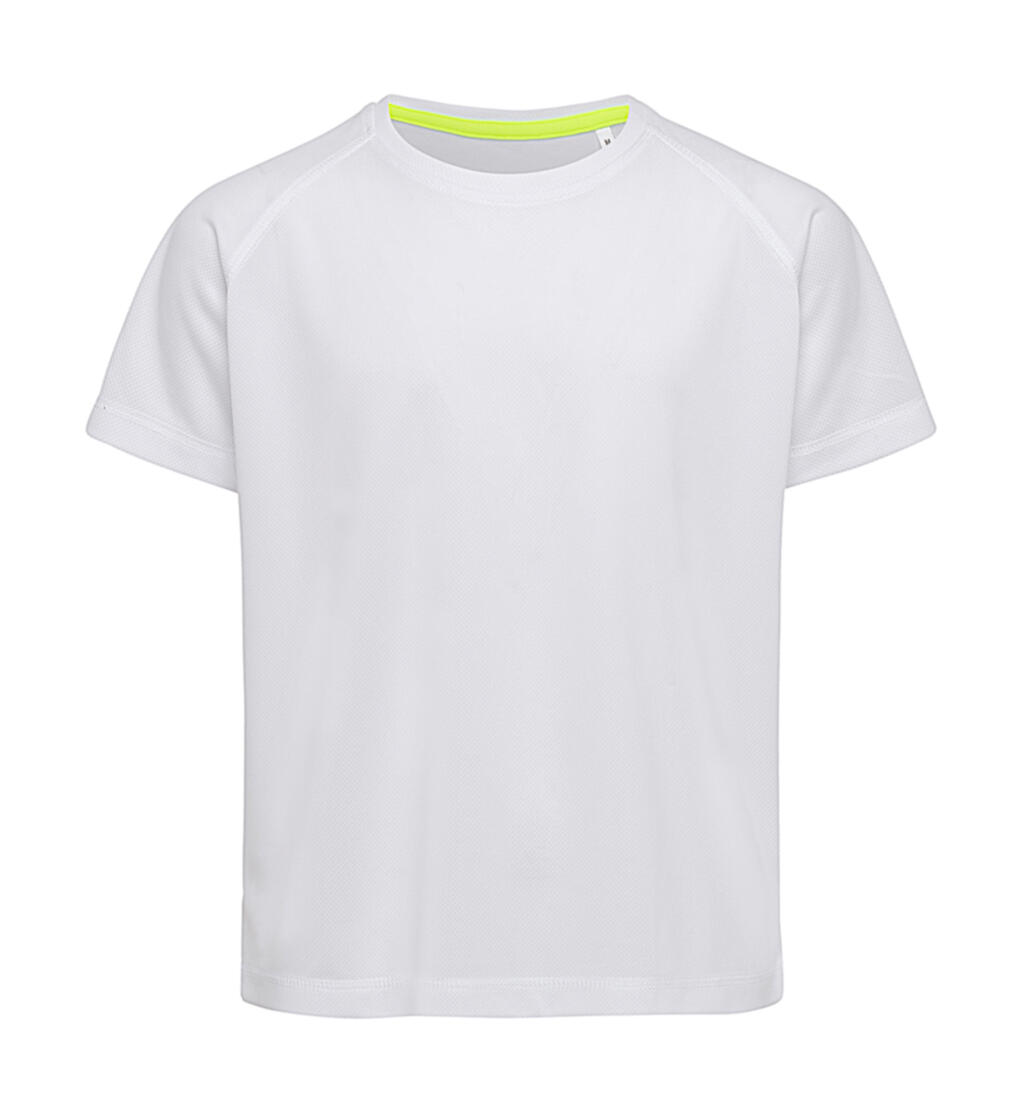 Camiseta Active 140 manga raglan niño unisex White