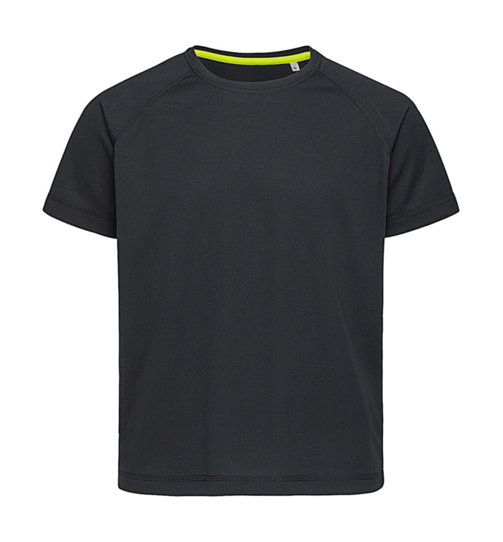 Camiseta Active 140 manga raglan niño unisex Black Opal