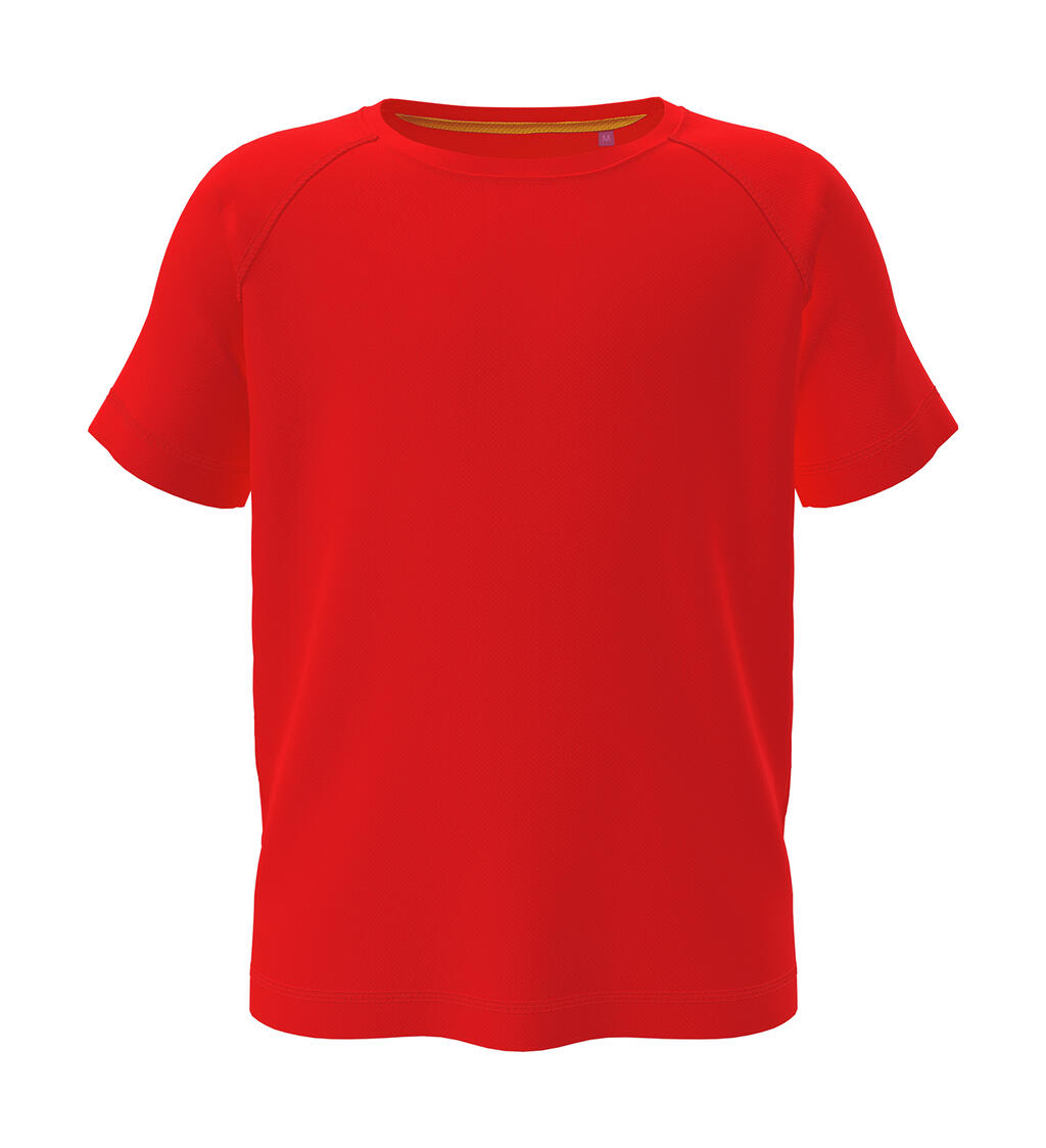 Camiseta Active 140 manga raglan niño unisex Scarlet Red
