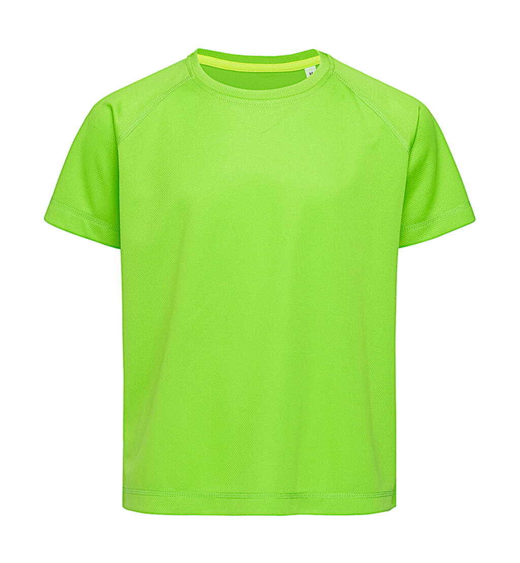 Camiseta Active 140 manga raglan niño unisex Kiwi Green