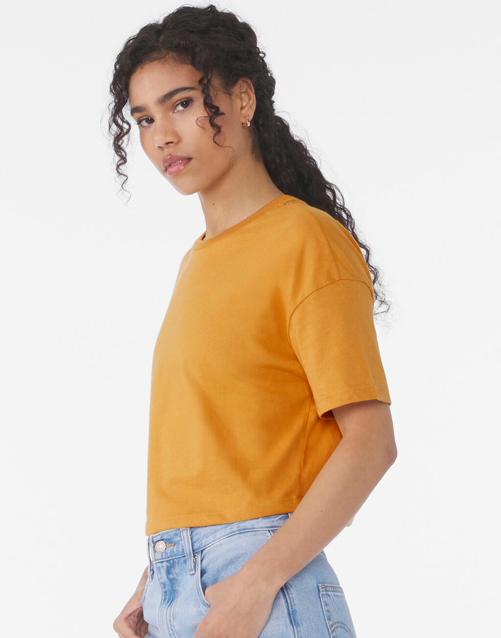  Bella Camiseta corta de punto Mujerotro