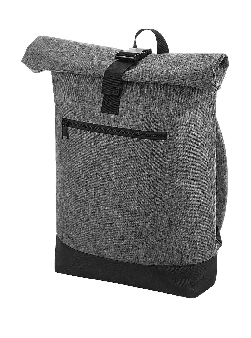 Mochila Roll-Top Grey Marl/Black