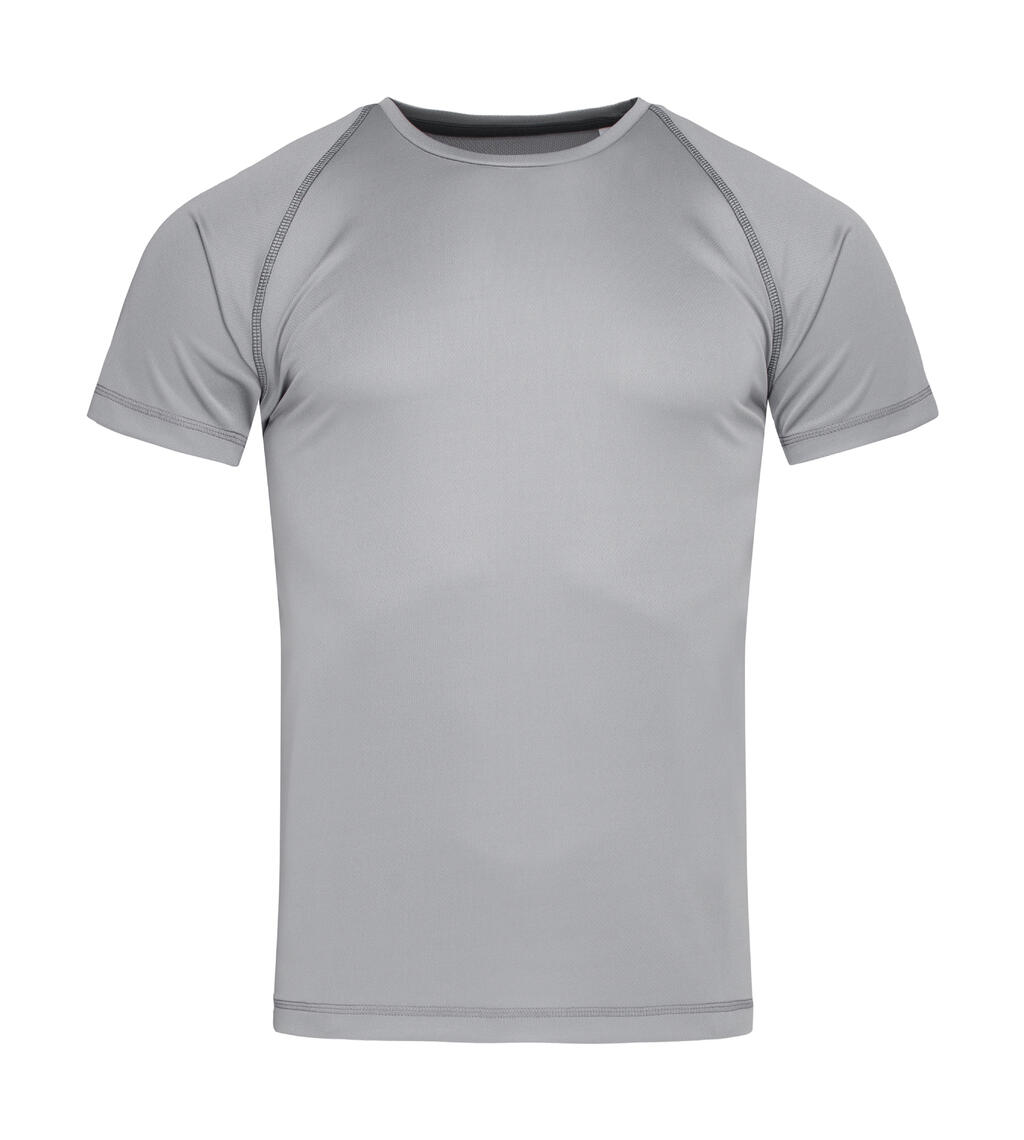 Camiseta Active 140 manga raglan hombre Silver Grey