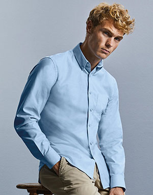 Russell Europe Camisa Oxford Button- Down entallada hombre
