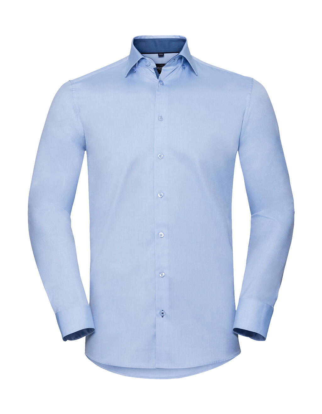Camisa entallada y contrastada hombre Light Blue/Mid Blue/Bright Navy