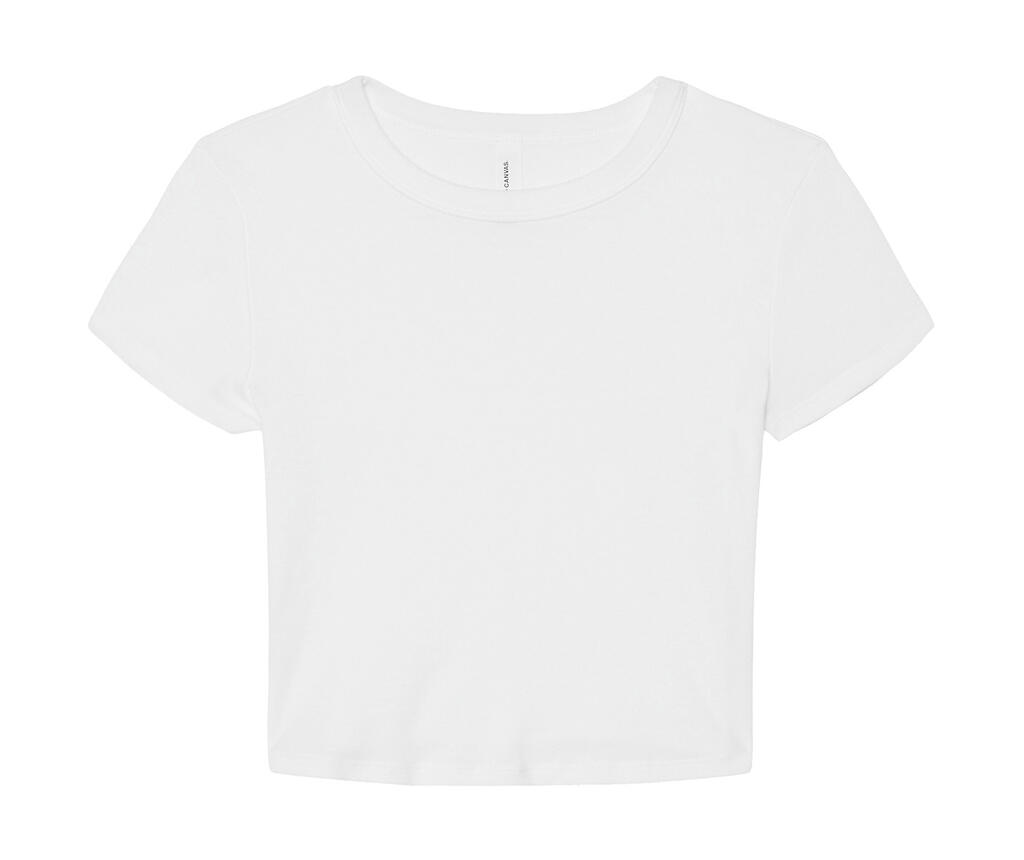 Camiseta para mujer Micro Rib Baby Solid White Blend