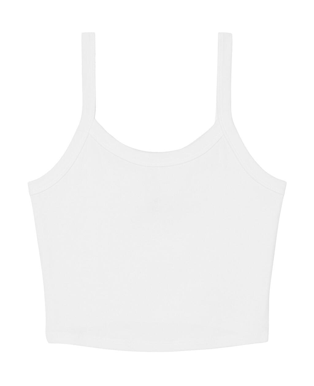 Camiseta tirantes canalé mujer Micro Rib Spaghetti Solid White Blend