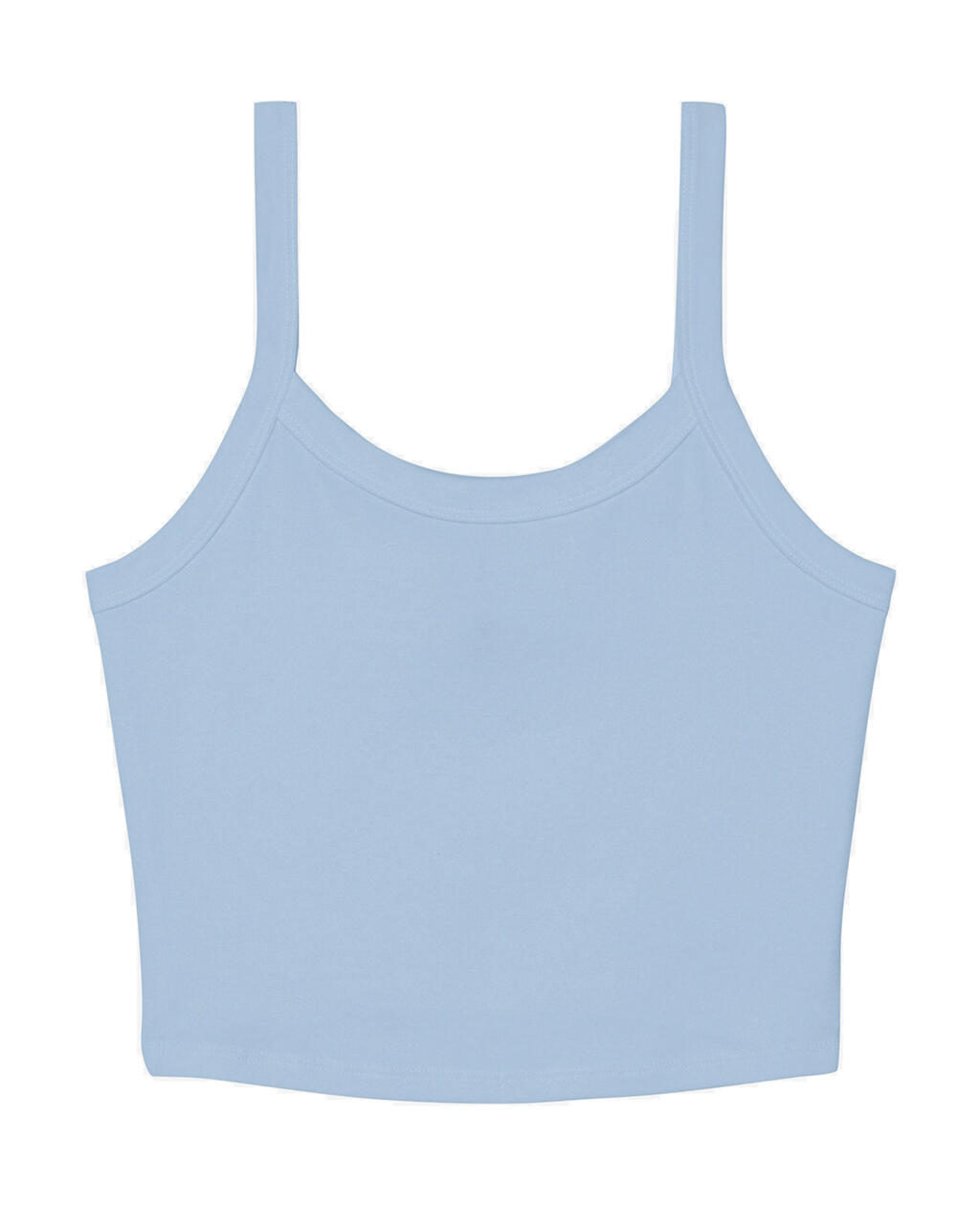 Camiseta tirantes canalé mujer Micro Rib Spaghetti Solid Baby Blue Blend