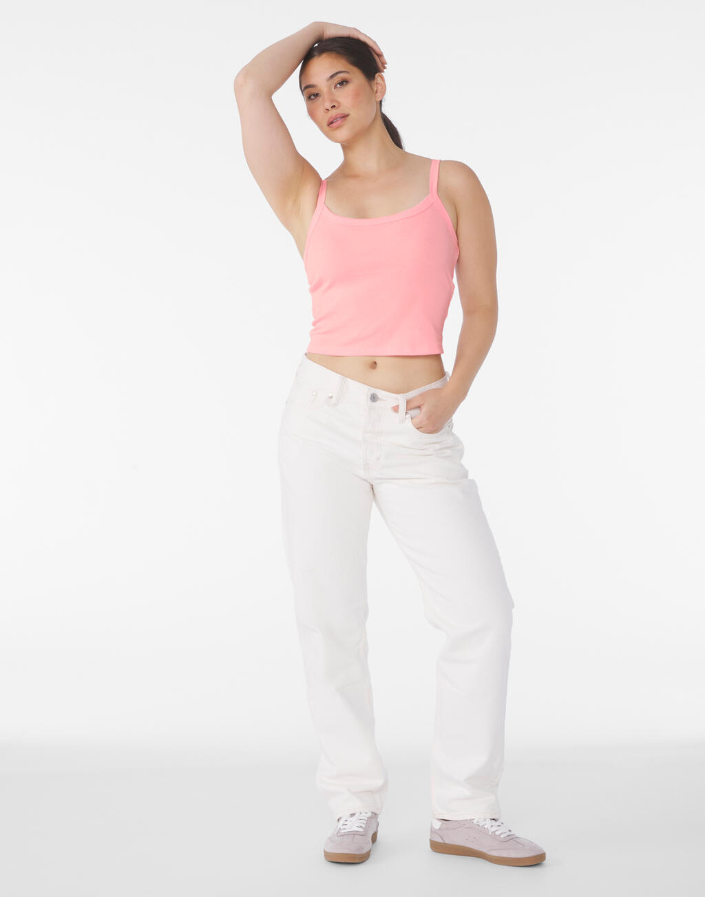  Bella Camiseta tirantes canalé mujer Micro Rib Spaghettiotro