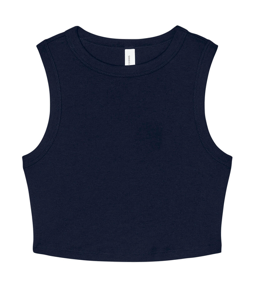 Camiseta de tirantes de canalé Micro Rib Muscle Solid Navy Blend