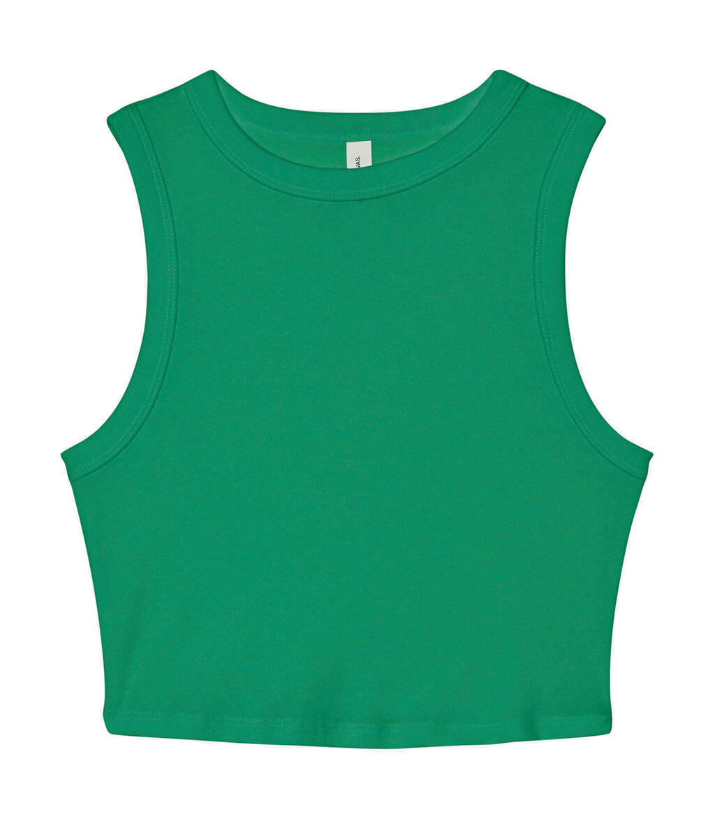 Camiseta de tirantes de canalé Micro Rib Muscle Solid Kelly Blend