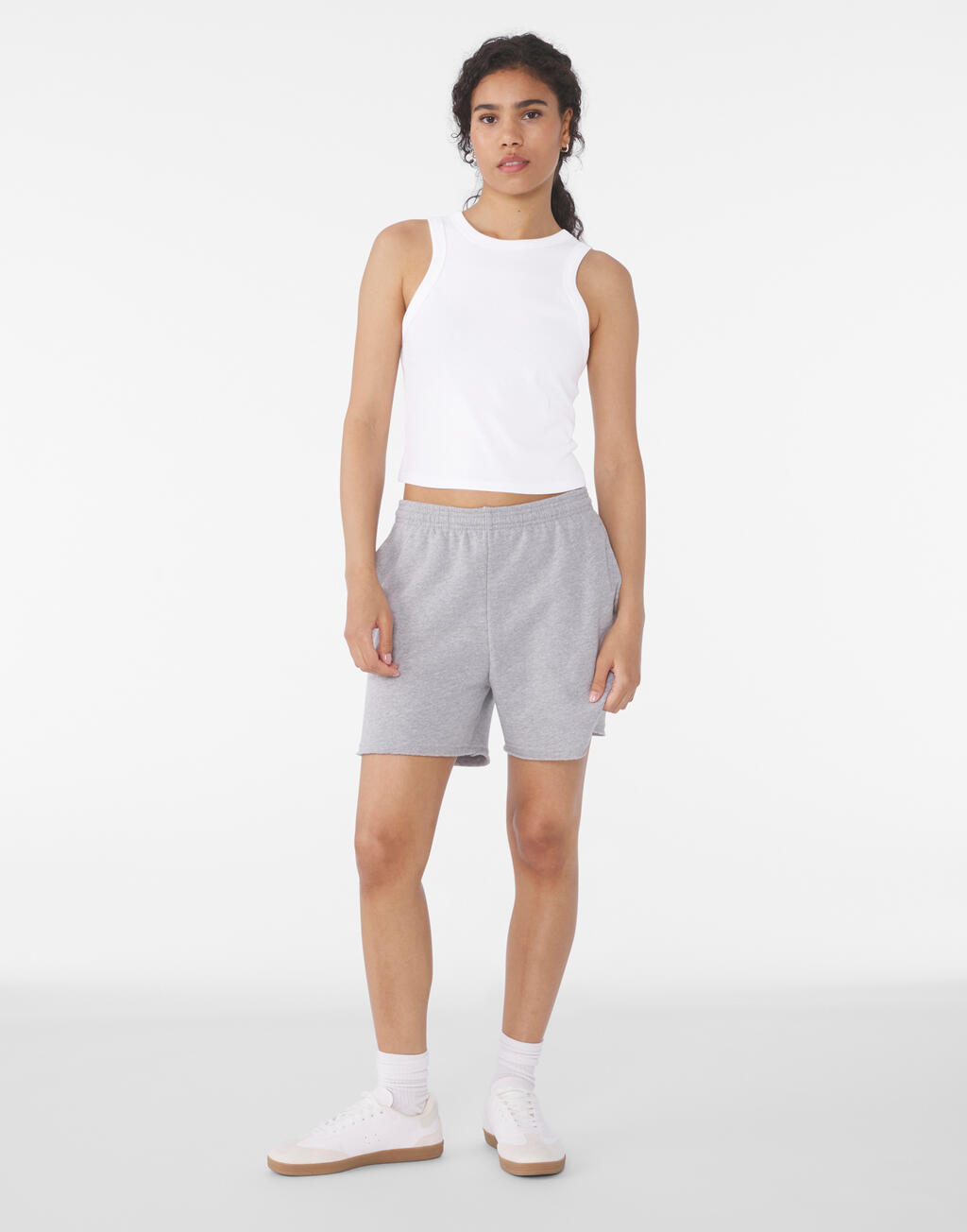  Bella Camiseta de tirantes mujer Micro Rib Racerotro