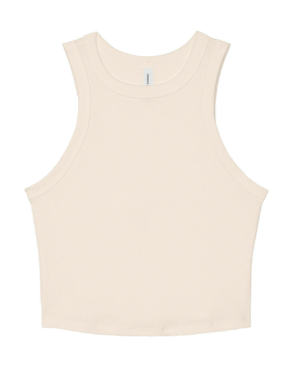 Camiseta de tirantes mujer Micro Rib Racer Solid Natural Blend