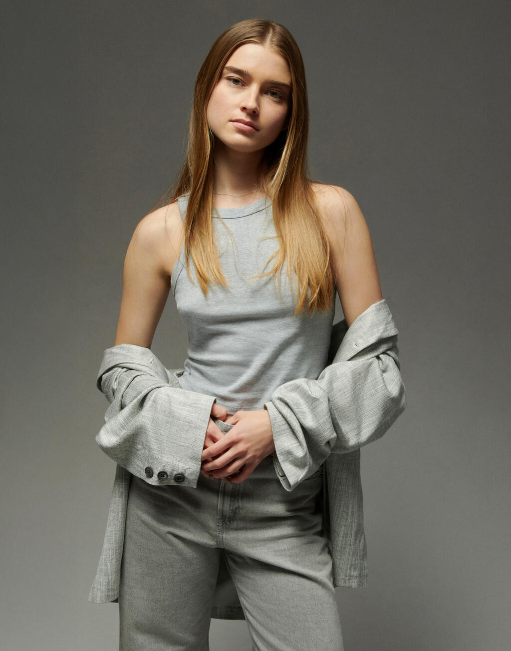 Bella Camiseta de tirantes mujer Micro Rib Racer