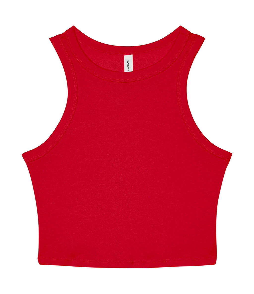 Camiseta de tirantes mujer Micro Rib Racer Solid Red Blend