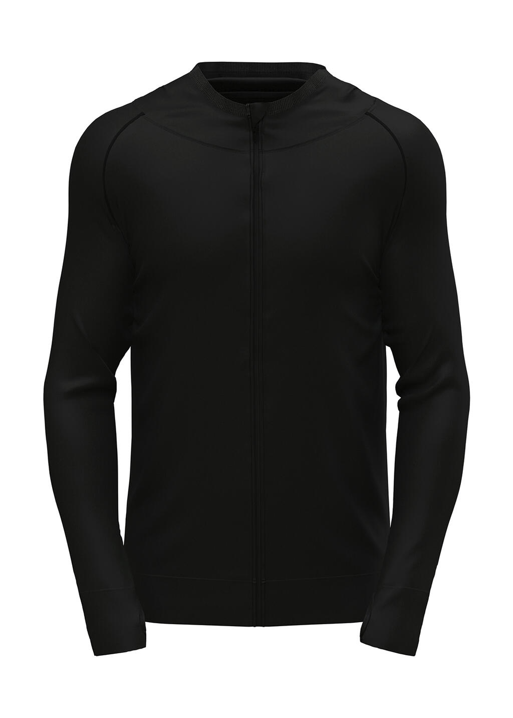 Chaqueta Deportiva Sin Costuras para Hombre Black Opal