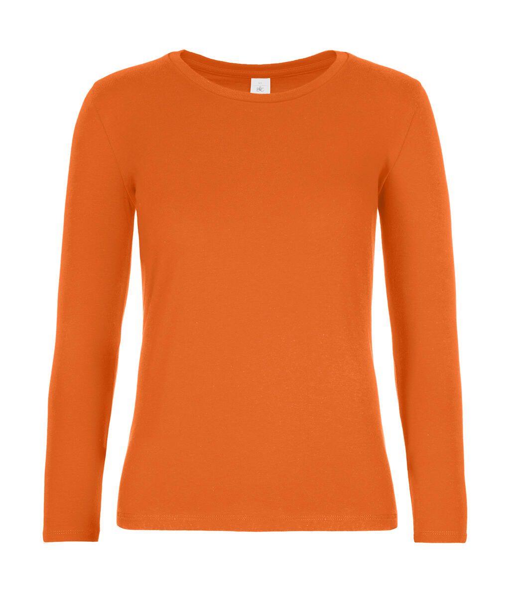 #E190 Manga Larga Mujer Urban Orange