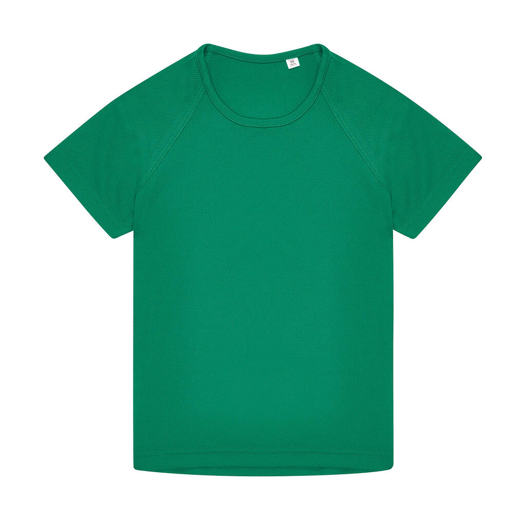 Camiseta Active para Niños Kelly Green