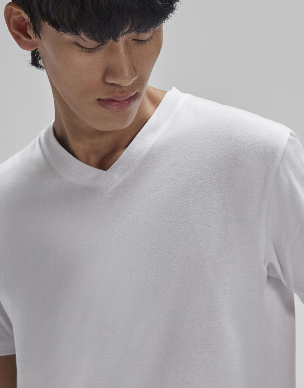  B & C Camiseta con Cuello en V #E150otro