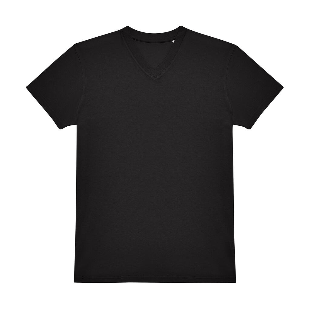 Camiseta con Cuello en V #E150 Black