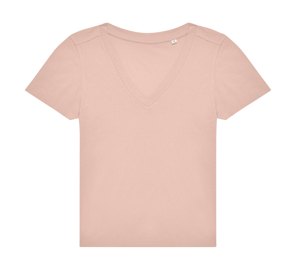 Camiseta con Cuello en V de Mujer #E150 Soft Rose