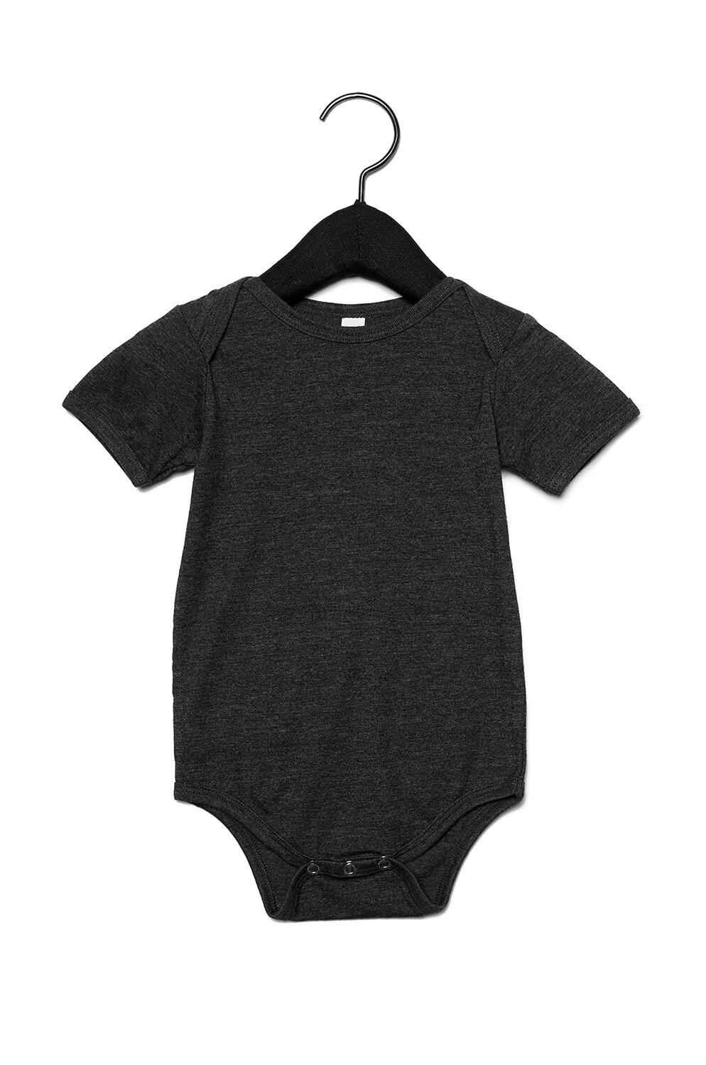 Body bebé manga corta Dark Grey Heather