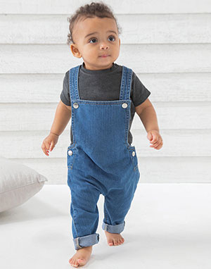 BabyBugz Peto orgánico Denim Rocks bebé