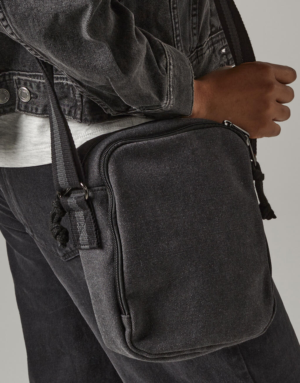  Quadra Mini bandolera vintage de lona