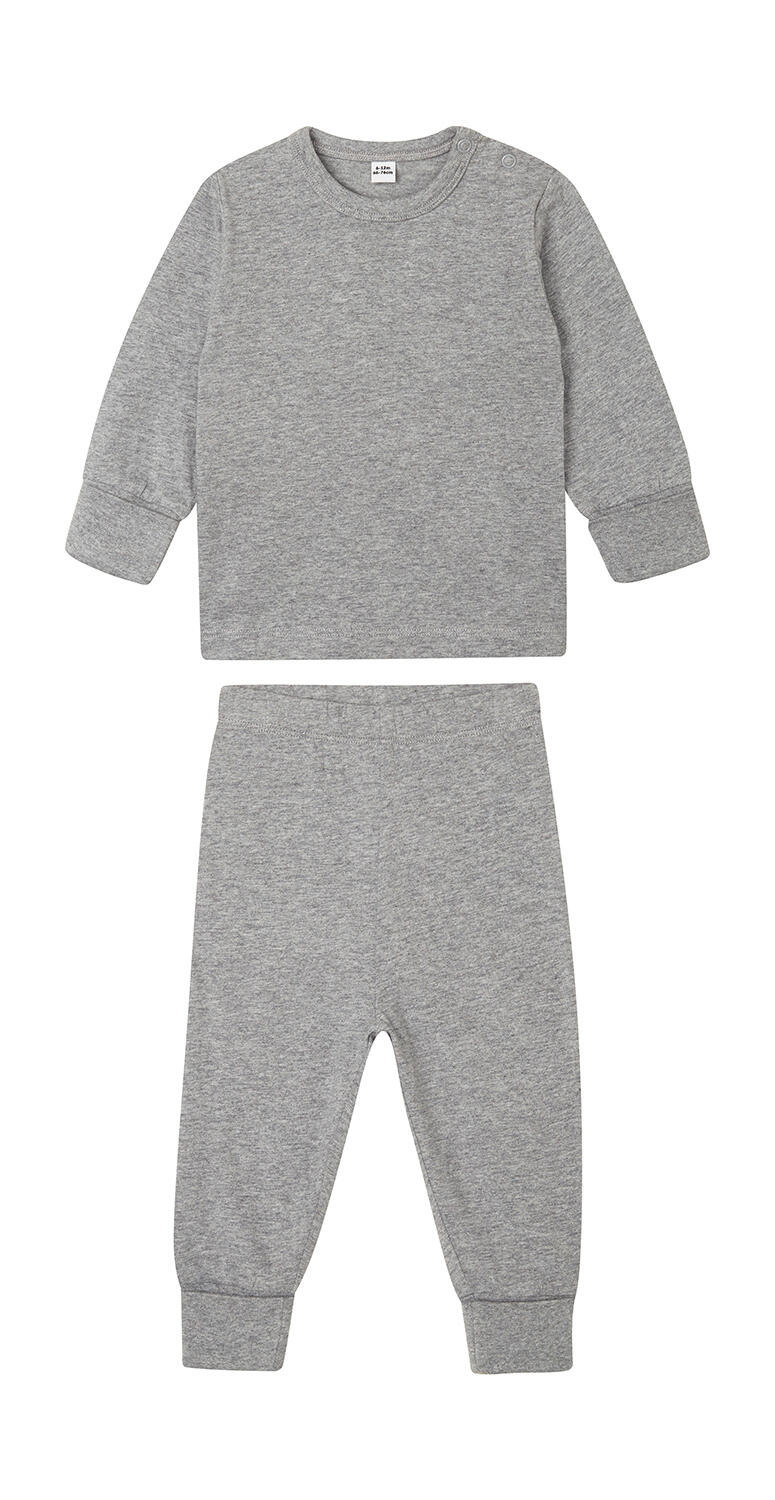 Pijama para bebés Heather Grey Melange