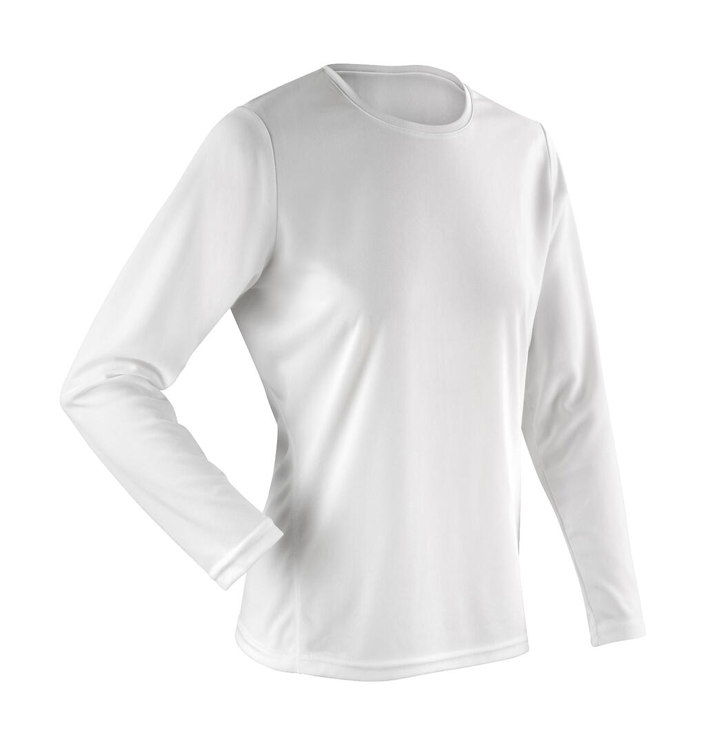 Camiseta Performance manga larga mujer White