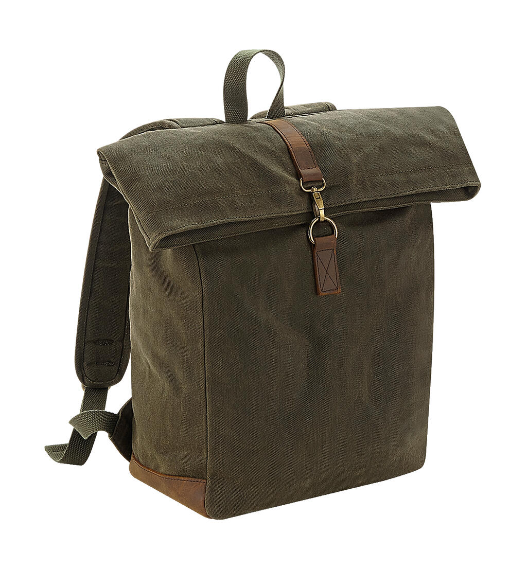 Mochila Heritage lona encerada Olive Green