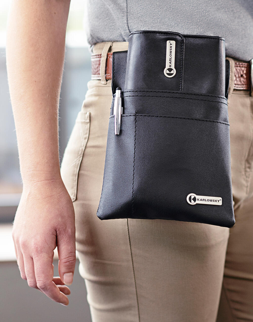  Karlowsky Cartera camareros con botón de presiónotro