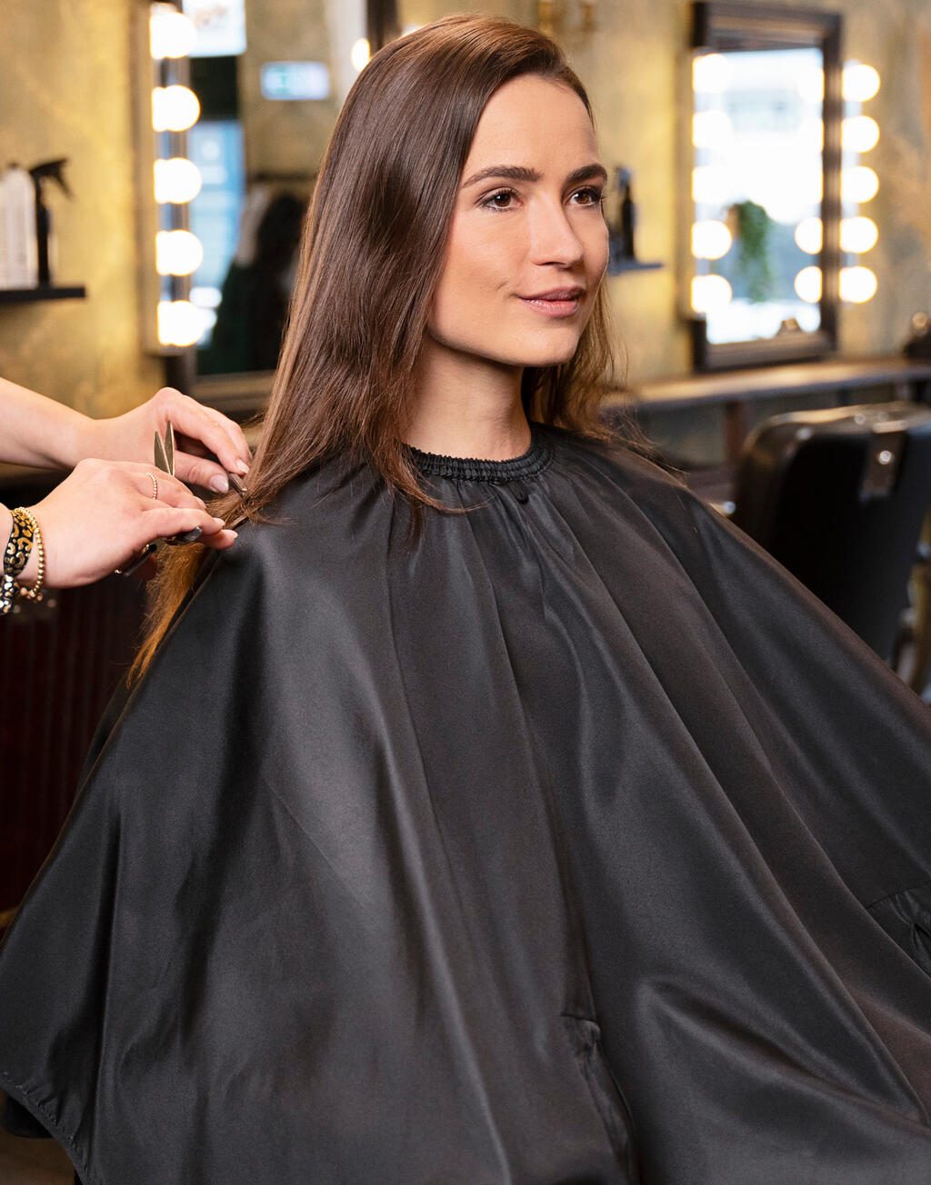 Karlowsky Capa peluquero de salón con empuñaduras