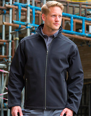 Result Softshell hombre triple costura