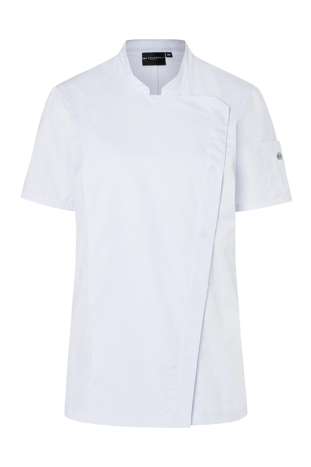 Chaqueta de chef mujer manga corta Modern-Look White