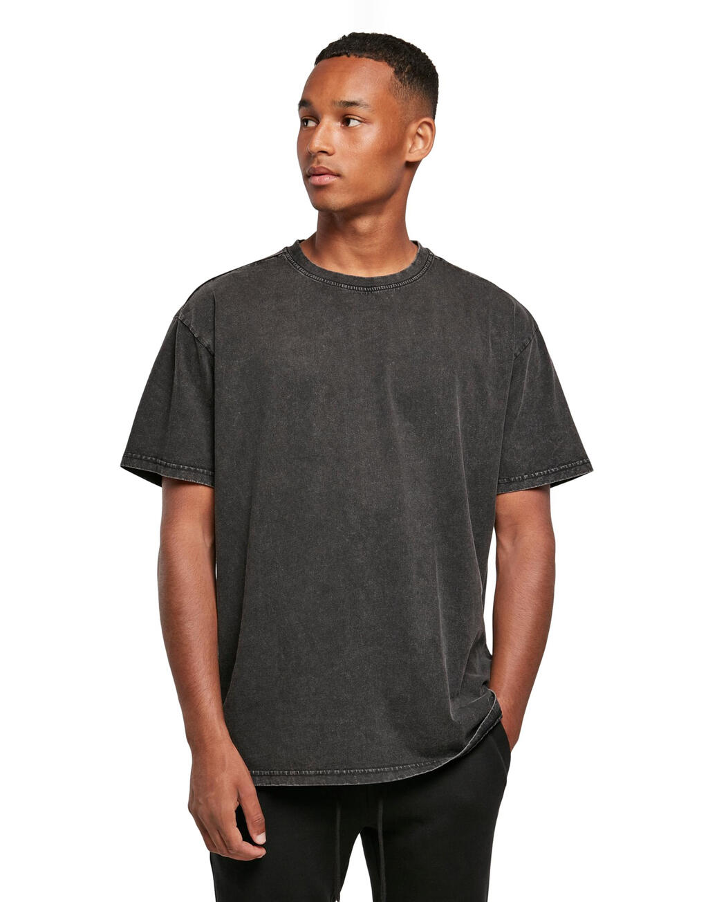 Build Your Brand Acid Washed Heavy Oversize Tee