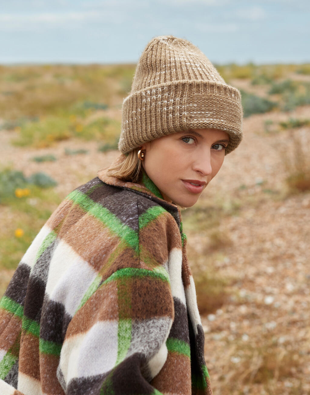  Beechfield Gorro de Punto Chunky con Parcheotro