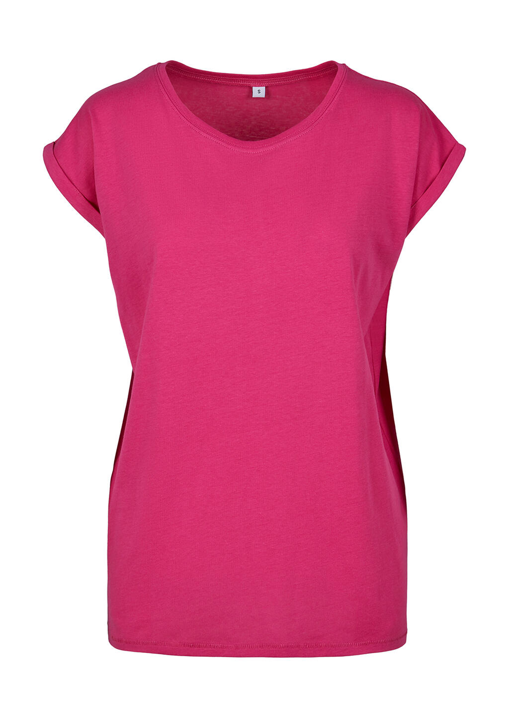 Ladies Extended Shoulder Tee Hibiskus Pink
